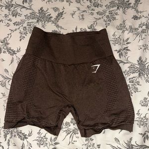 Gymshark Vital Seamless 2.0 shorts in Brown Marl, size small